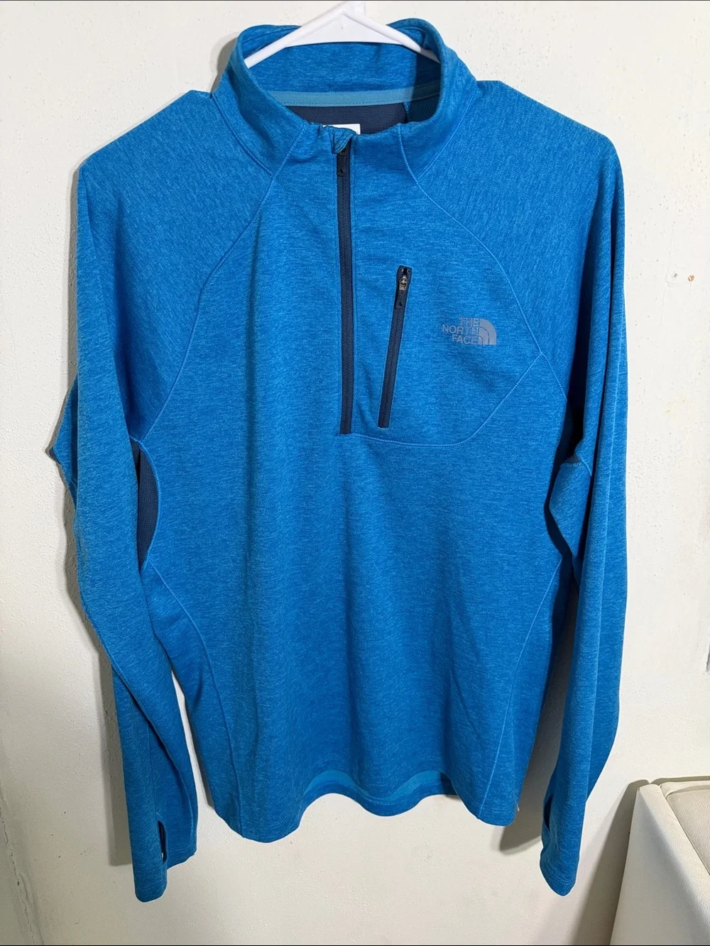The North Face Teal-Blue Half-Zip Pullover
